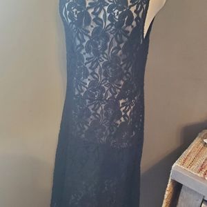 Free people flower crotchet dress M